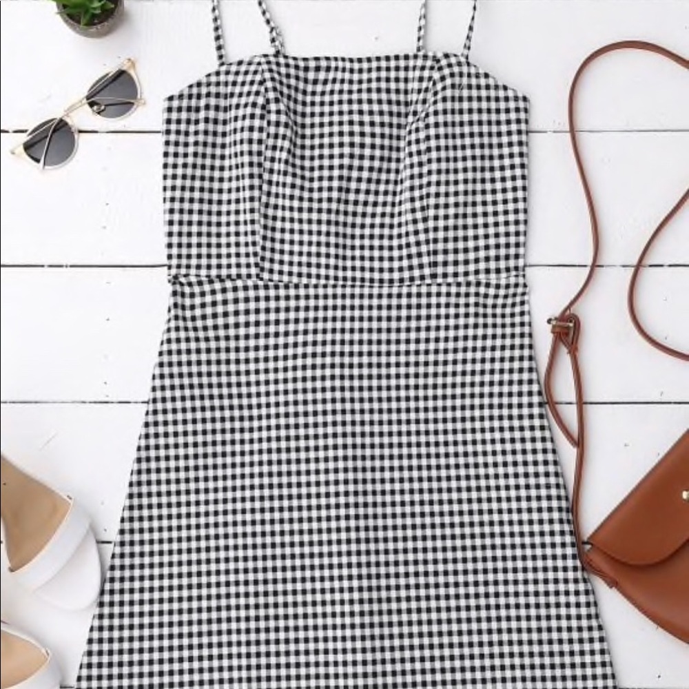 checkered dress